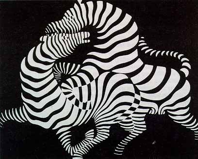 Victor Varsarely, Zebra, 1937, 52 x 60 cm