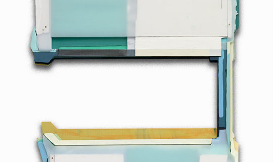 Tim Freiwald 提姆・弗萊瓦德｜Pascal｜160 x 93 cm｜2020｜Chalk, Pigment, Binder, Acryllic Glass on Wood and Rigid Foam