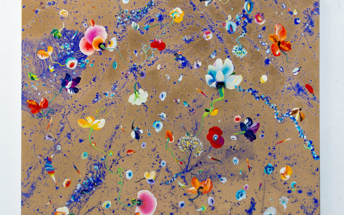 Thierry Feuz 西瑞‧菲茲｜Golden Atlas Victoria｜170x140cm｜2021｜Lacquer and acrylic on canvas