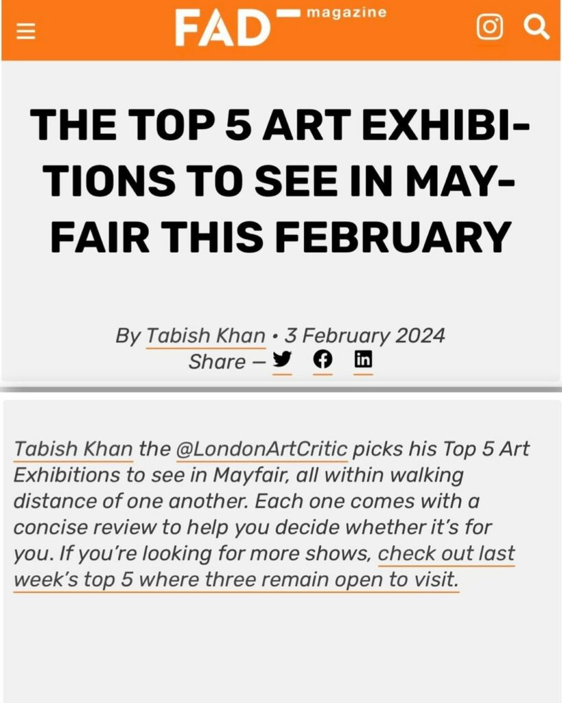 London•Mayfair | The Top 5 Art Exhibition in Mayfair